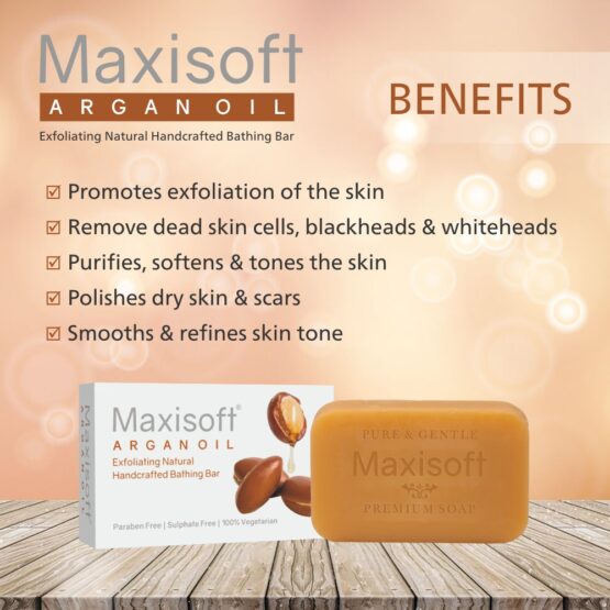 Maxisoft Argan Oil Exfoliating Bathing Bar 75 gm 06