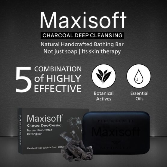 Maxisoft Charcoal Deep Cleansing Bathing Bar 03