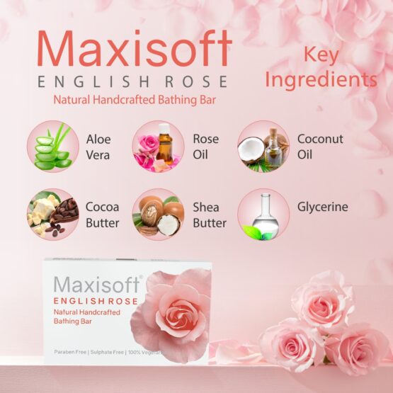 Maxisoft English Rose Bathing Bar 75 gm 04
