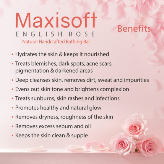 Maxisoft English Rose Bathing Bar 75 gm 06