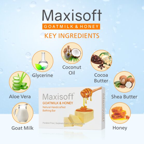 Maxisoft Goatmilk & Honey Bathing Bar 75 gm 04