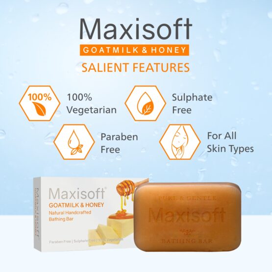 Maxisoft Goatmilk & Honey Bathing Bar 75 gm 07