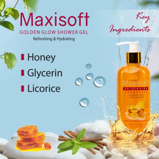 Maxisoft Golden Glow Refreshing & Hydrating Shower Gel Listing 04