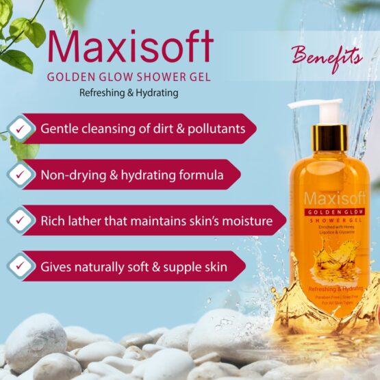 Maxisoft Golden Glow Refreshing & Hydrating Shower Gel Listing 05