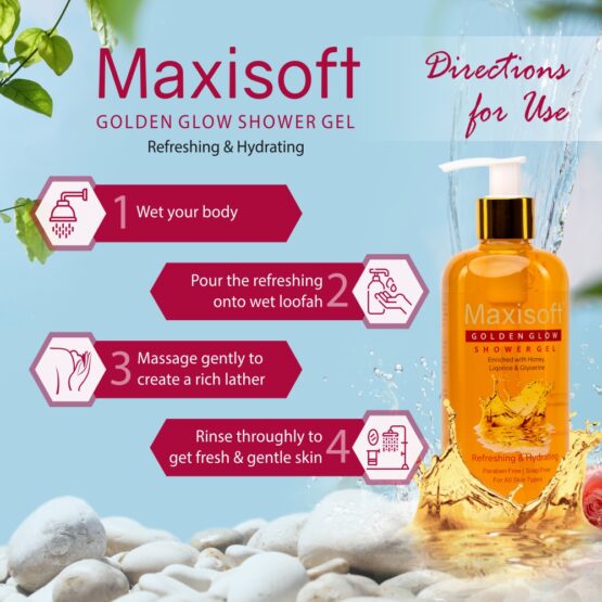 Maxisoft Golden Glow Refreshing & Hydrating Shower Gel Listing 07