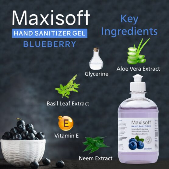 Maxisoft Hand Sanitizer (Gel) Blueberry 500 ml Listing 04