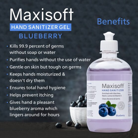 Maxisoft Hand Sanitizer (Gel) Blueberry 500 ml Listing 06