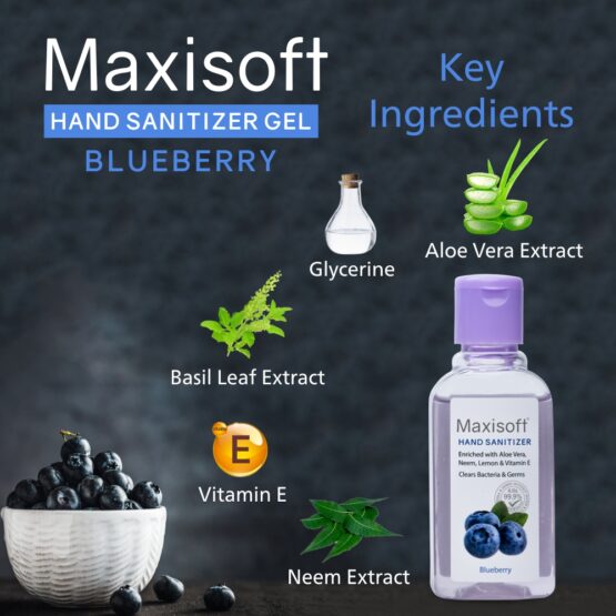 Maxisoft Hand Sanitizer (Gel) Blueberry 60 ml Listing 04