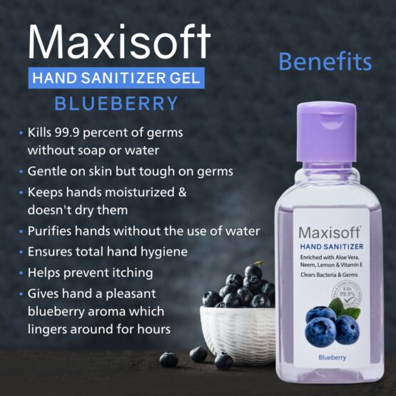 Maxisoft Hand Sanitizer (Gel) Blueberry 60 ml Listing 06
