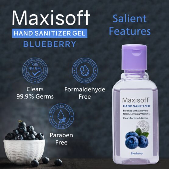 Maxisoft Hand Sanitizer (Gel) Blueberry 60 ml Listing 07