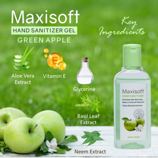 Maxisoft Hand Sanitizer (Gel) Green Apple 100 ml 04