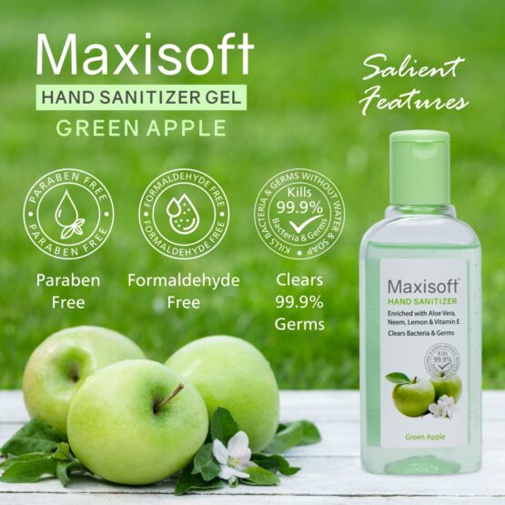 Maxisoft Hand Sanitizer (Gel) Green Apple 100 ml 07