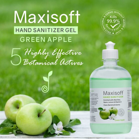 Maxisoft Hand Sanitizer (Gel) Green Apple 500 ml 03