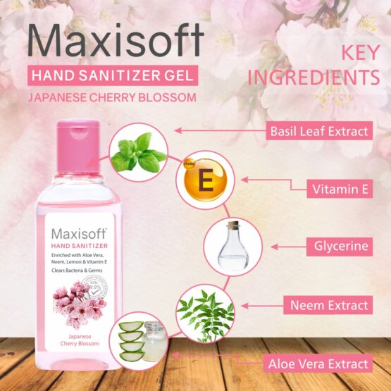 Maxisoft Hand Sanitizer (Gel) Japanese Cherry Blossom 100 ml 04