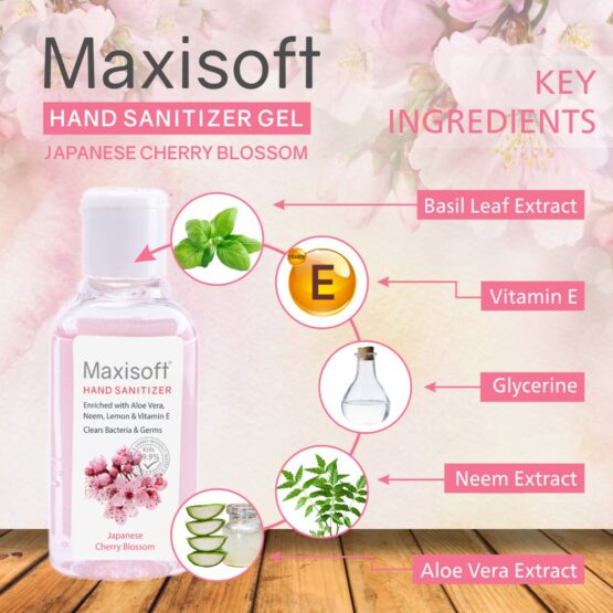 Maxisoft Hand Sanitizer (Gel) Japanese Cherry Blossom 60 ml 04