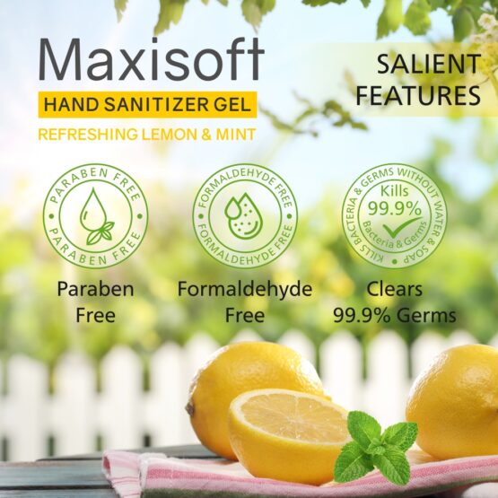 Maxisoft Hand Sanitizer (Gel) Refreshing Lemon & Mint 60 ml Listing 07