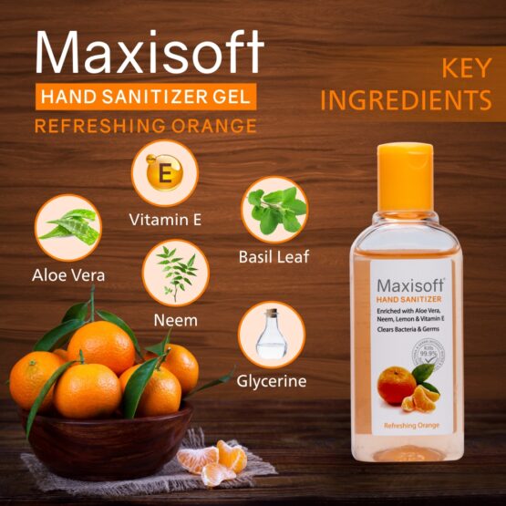 Maxisoft Hand Sanitizer (Gel) Refreshing Orange 100 ml Listing 04