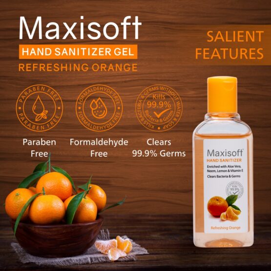 Maxisoft Hand Sanitizer (Gel) Refreshing Orange 100 ml Listing 07