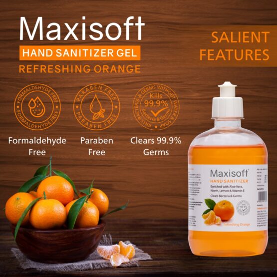 Maxisoft Hand Sanitizer (Gel) Refreshing Orange 500 ml Listing 07