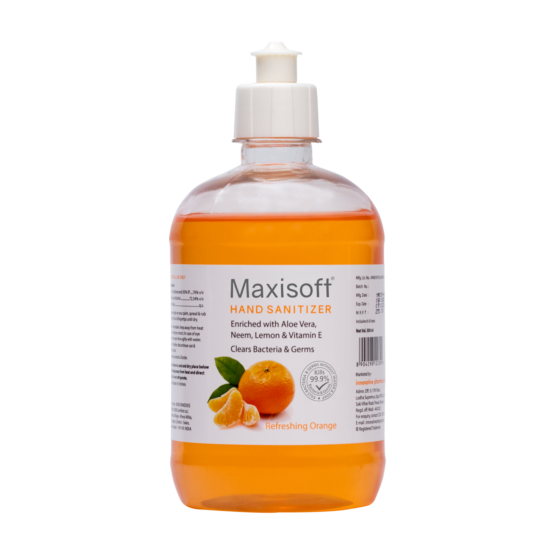 Maxisoft Hand Sanitizer (Gel) Refreshing Orange 500 ml Listing