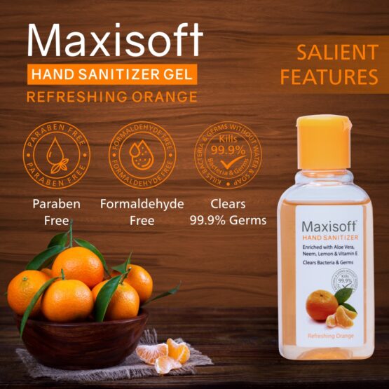 Maxisoft Hand Sanitizer (Gel) Refreshing Orange 60 ml Listing 07