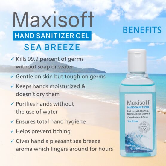 Maxisoft Hand Sanitizer (Gel) Sea Breeze 100 ml 06