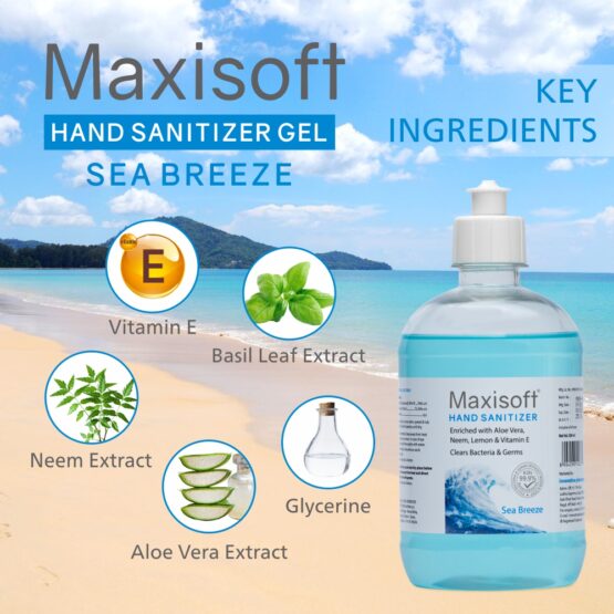 Maxisoft Hand Sanitizer (Gel) Sea Breeze 500 ml 04