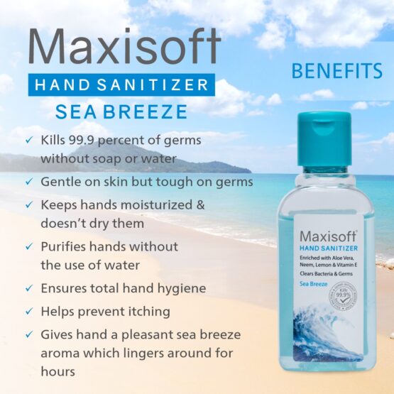 Maxisoft Hand Sanitizer Sea Breeze 60 ml-7