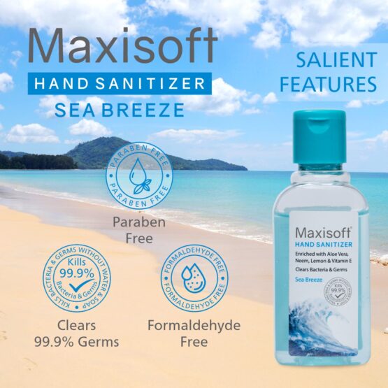 Maxisoft Hand Sanitizer Sea Breeze 60 ml-8