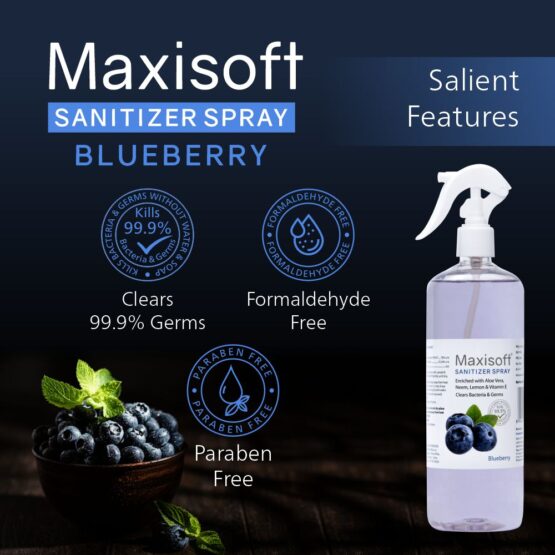 Maxisoft Hand Sanitizer (Spray) Blueberry 500 ml Listing New 07