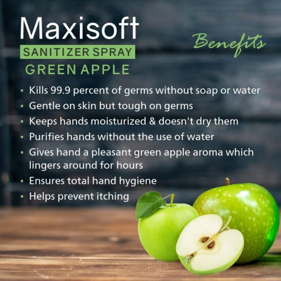 Maxisoft Hand Sanitizer (Spray) Green Apple 500 ml New 06