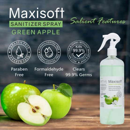 Maxisoft Hand Sanitizer (Spray) Green Apple 500 ml New 07