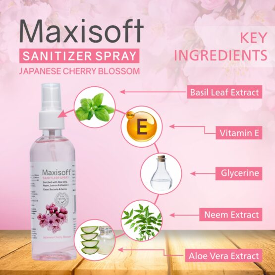 Maxisoft Hand Sanitizer (Spray) Japanese Cherry Blossom 120 ml 04