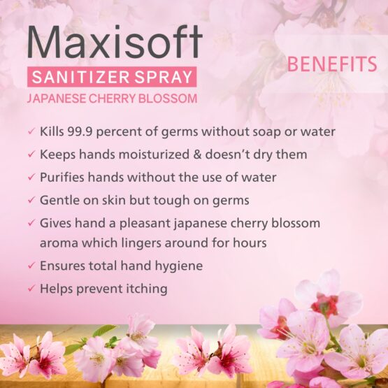 Maxisoft Hand Sanitizer (Spray) Japanese Cherry Blossom 120 ml 06