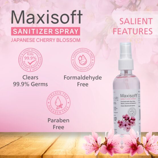 Maxisoft Hand Sanitizer (Spray) Japanese Cherry Blossom 120 ml 07