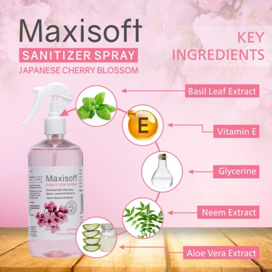 Maxisoft Hand Sanitizer (Spray) Japanese Cherry Blossom 500 ml 04