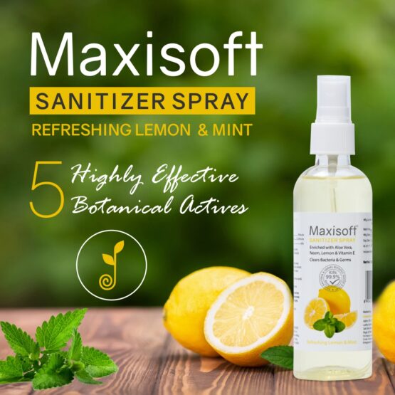 Maxisoft Hand Sanitizer (Spray) Refreshing Lemon & Mint 120 ml Listing 03