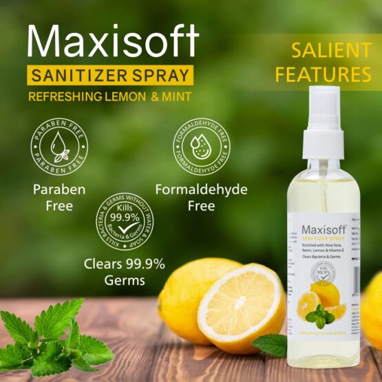 Maxisoft Hand Sanitizer (Spray) Refreshing Lemon & Mint 120 ml Listing 07