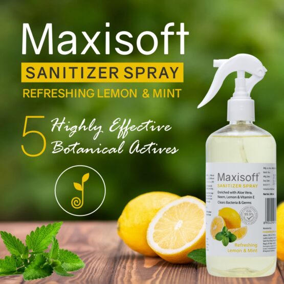 Maxisoft Hand Sanitizer (Spray) Refreshing Lemon & Mint 500 ml Listing 03