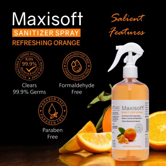 Maxisoft Hand Sanitizer (Spray) Refreshing Orange 500 ml Listing 07