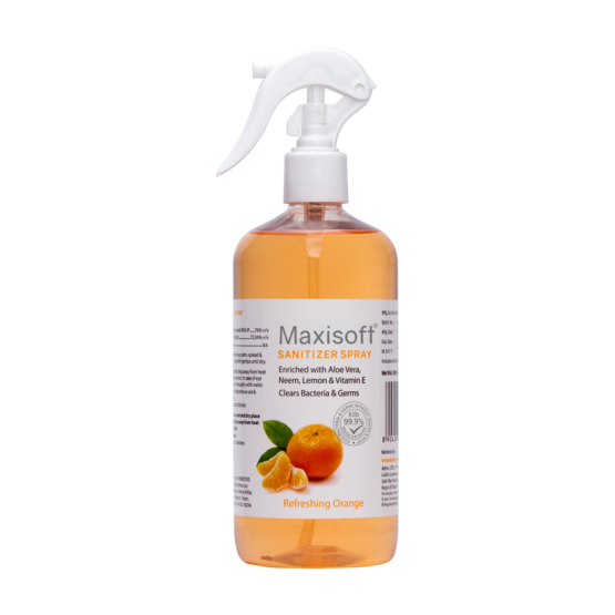 Maxisoft Hand Sanitizer (Spray) Refreshing Orange 500 ml Listing