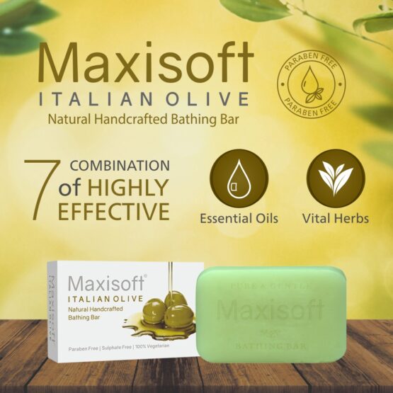 Maxisoft Italian Olive Bathing Bar 75 gm 03