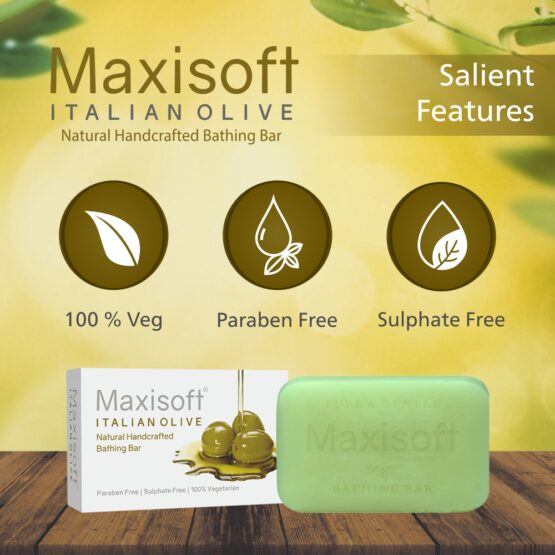 Maxisoft Italian Olive Bathing Bar 75 gm 07