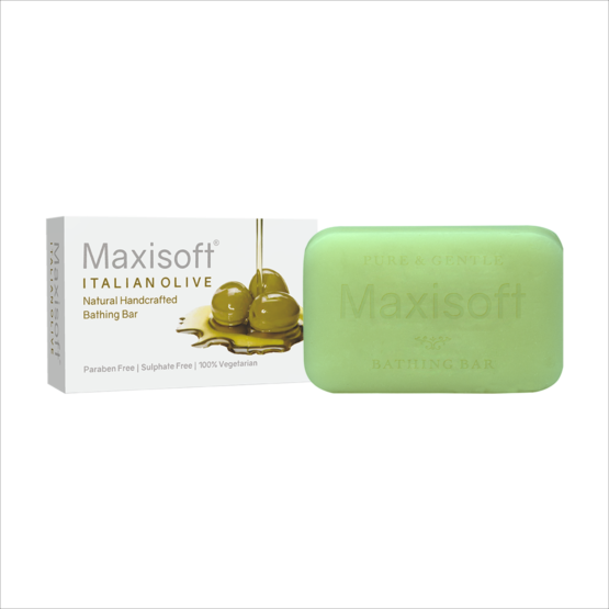 Maxisoft Italian Olive Bathing Bar 75 gm