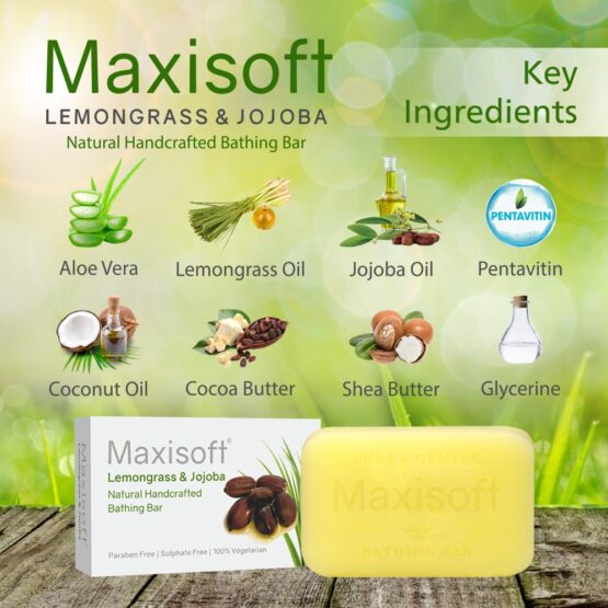 Maxisoft Lemongrass & Jojoba Bathing Bar 75 gm 04