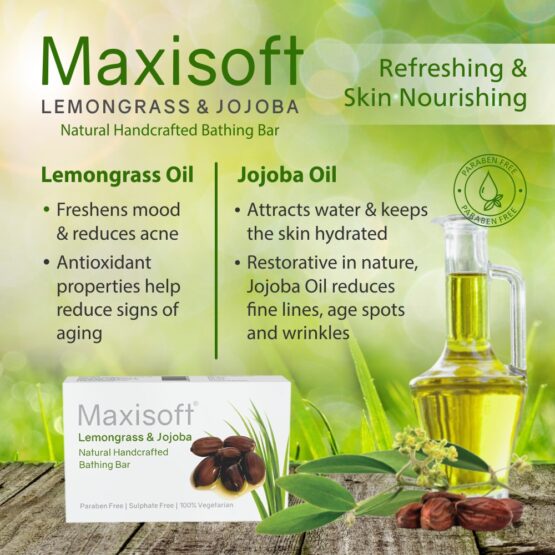 Maxisoft Lemongrass & Jojoba Bathing Bar 75 gm 05