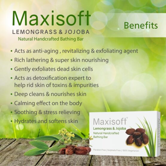 Maxisoft Lemongrass & Jojoba Bathing Bar 75 gm 06