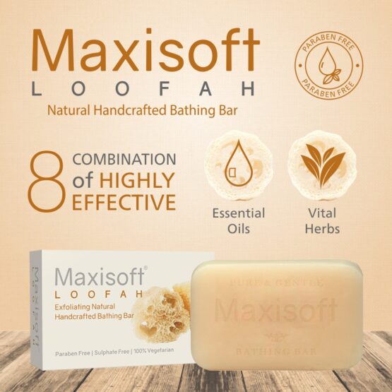 Maxisoft Loofah Exfoliating Bathing Bar 75 gm 03