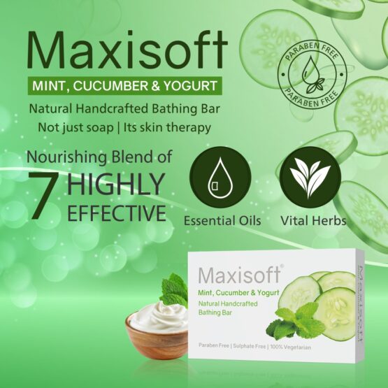 Maxisoft Mint, Cucumber & Yogurt Bathing Bar Listing 03