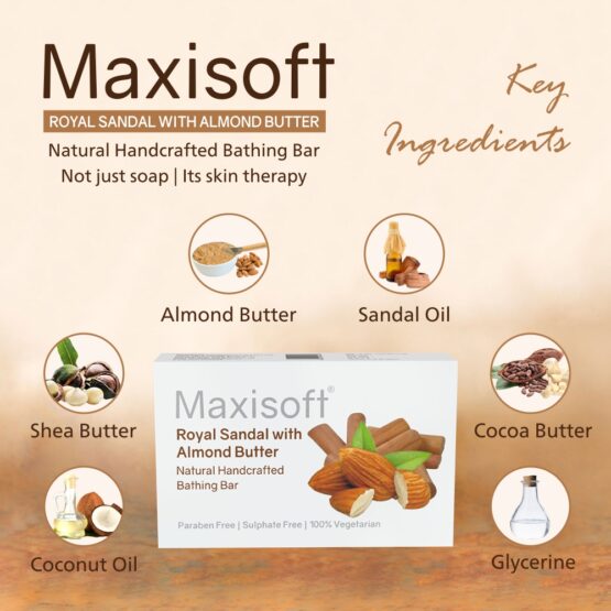 Maxisoft Royal Sandal with Almond Butter Bathing Bar Listing 04
